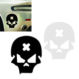 Cross Error Skull Car Sticker Skeleton Motorcycle Reflective Vinyl Decal Tag 14Cm*11Cm - Auto GoShop