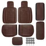 Comfortable Car SUV Seat Cushion Cover Pad Mat Protector Breathable PU Leather - Auto GoShop