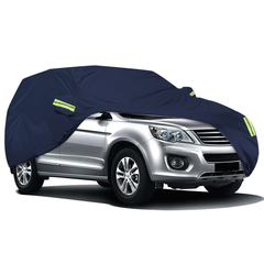 XL 5X2X1.85M 210T Single Layer Waterproof Full Car Cover Outdoor Dustproof Sunscreen Rain and Snow for SUV - Auto GoShop