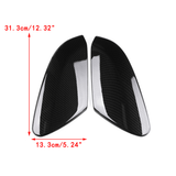 Carbon Fiber Style Rear View Side Car Mirror Trim Cover Caps for Honda Civic 16-2018