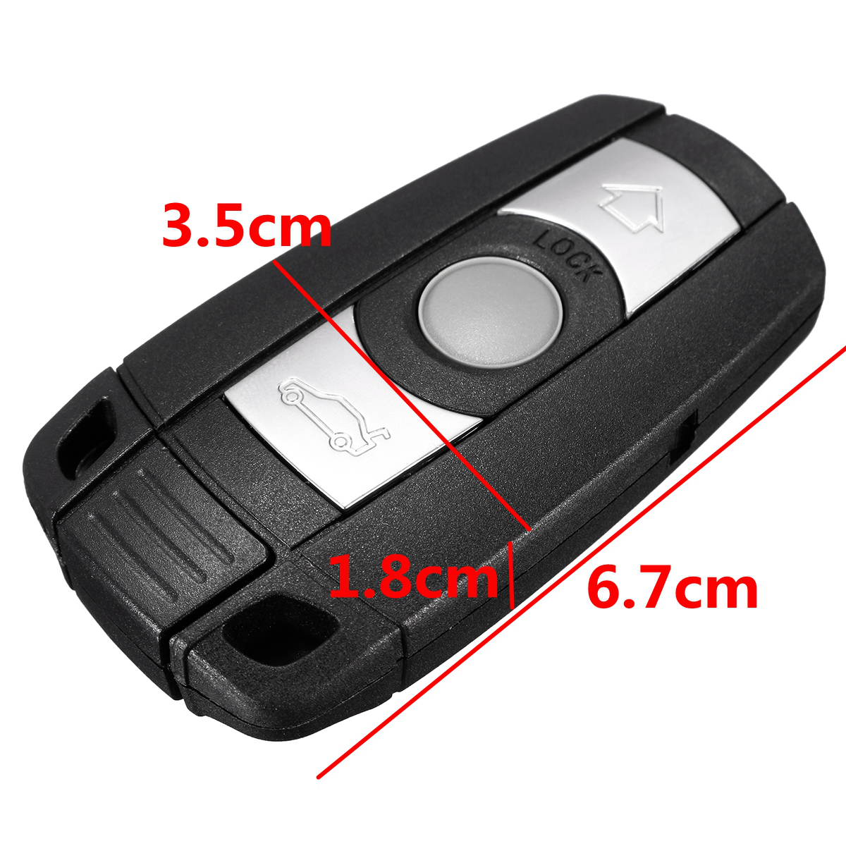 3 Buttons Remote Key Fob with CR2025 Battery for BMW 1 3 5 6 7 Series E90 E92 E93