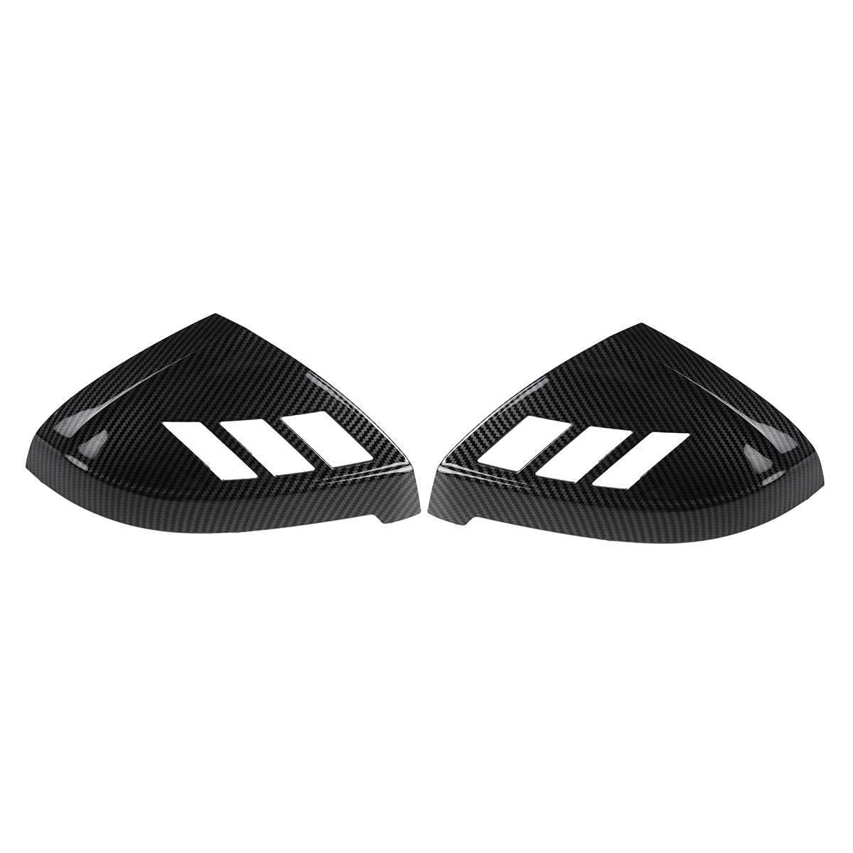 1 Pair Carbon Fiber Look Rear View Mirror Cap Cover Add on Side Mirror Universal Car Modification for AUDI A4 S4 RS4 A5 S5 RS5 2017-2020 - Auto GoShop