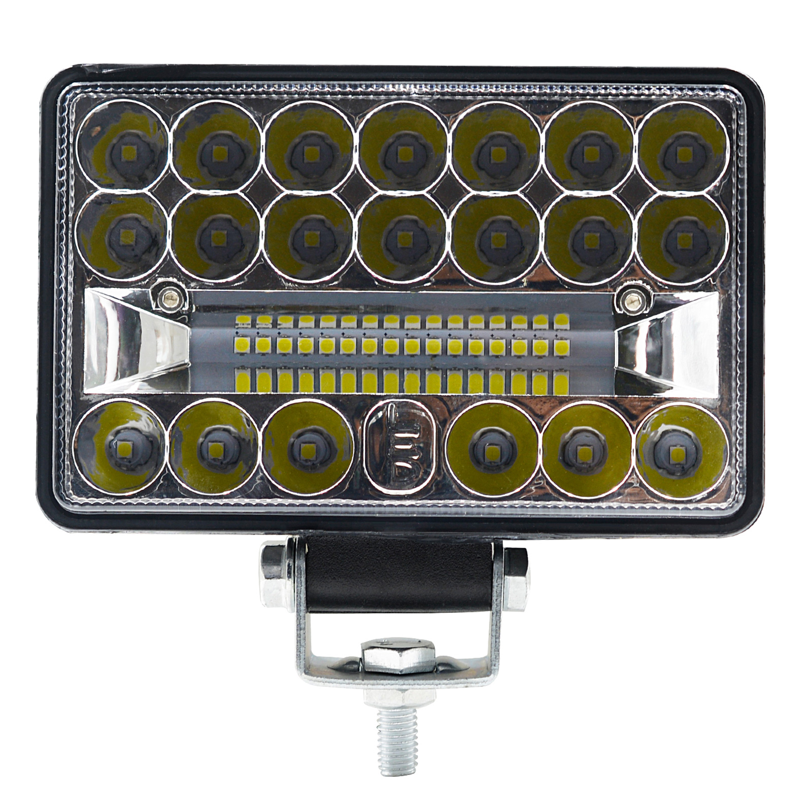 60W Four-Inch Square Dual Headlight LED Work Light for DC12-80V Motorcycles Cars Atvs Off-Road and Vehicles - Auto GoShop