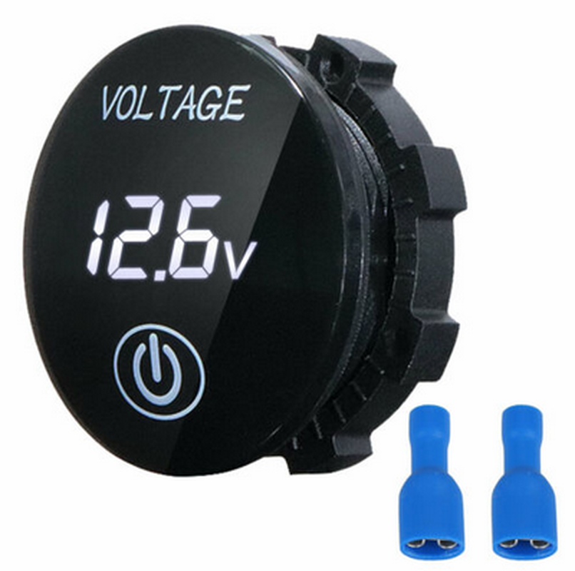 Motorcycle Car DC 5V - 48V LED Panel Digital Voltage Volt Meter Display Voltmeter
