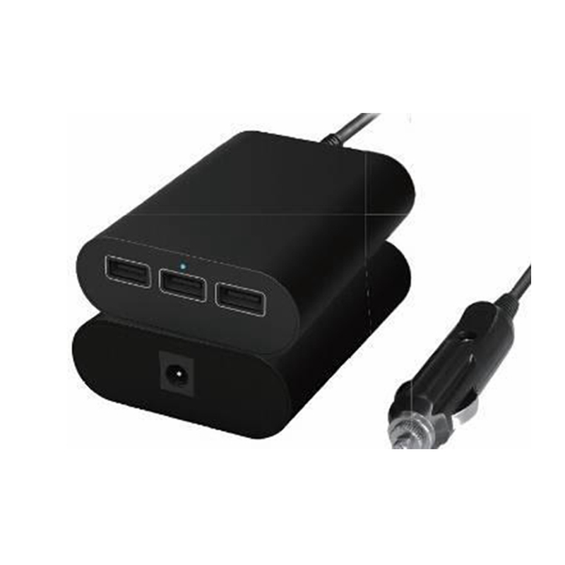 Car Charger 3 Port Vehicle Adapterfor Iphone Ipad Mobile Samsung Mp4 GPS 2.4A 36W Intelligen