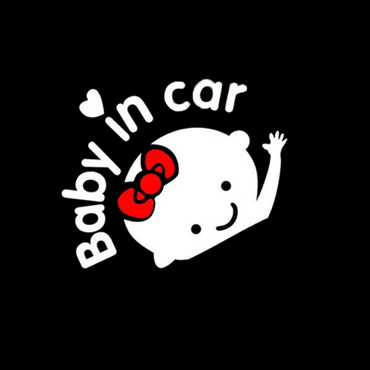 9X12Cm Baby in Car Reflective Car Stickers Auto Truck Vehicle Motorcycle Decal - Auto GoShop
