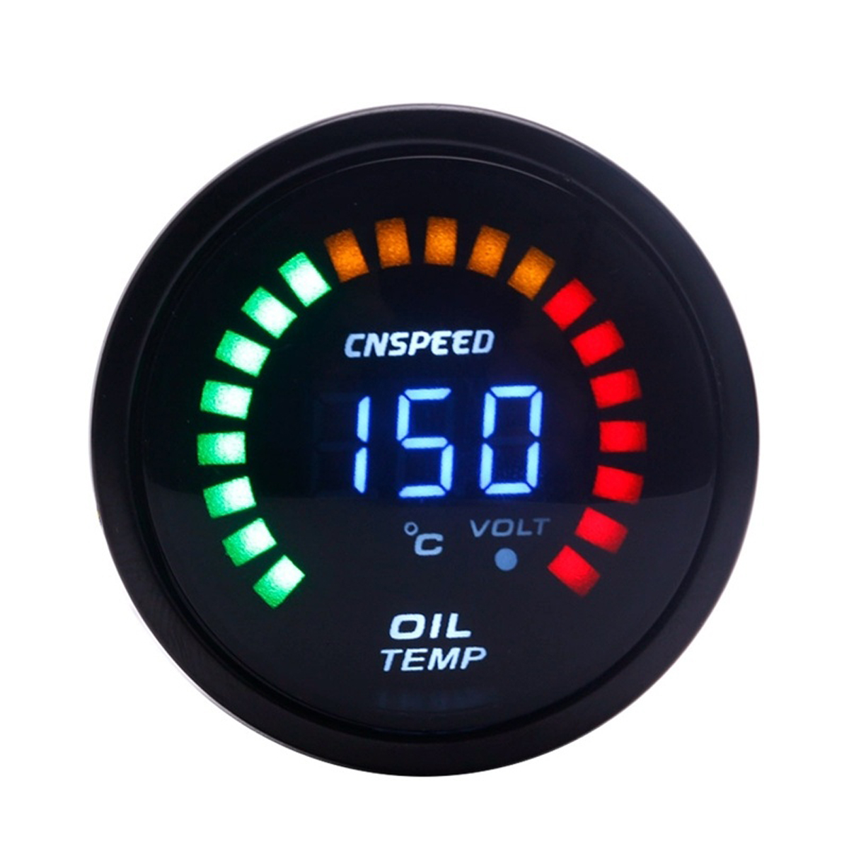 2 Inch 52Mm Digital Turbo Boost/Water/Oil Temp/Pressure/Tachometer/Egt Monitor Racing Gauge