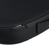 ELUTO Car Memory Foam Heighten Cushion Pad Black Breathable Leather for Car Home Wheelchair
