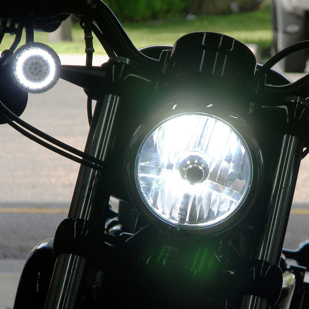 75W 1200LM P15D H6M Motorcycle Headlight LED Bulb Highlight Waterproof Aluminium Heat Dissipation Replace Bulb - Auto GoShop