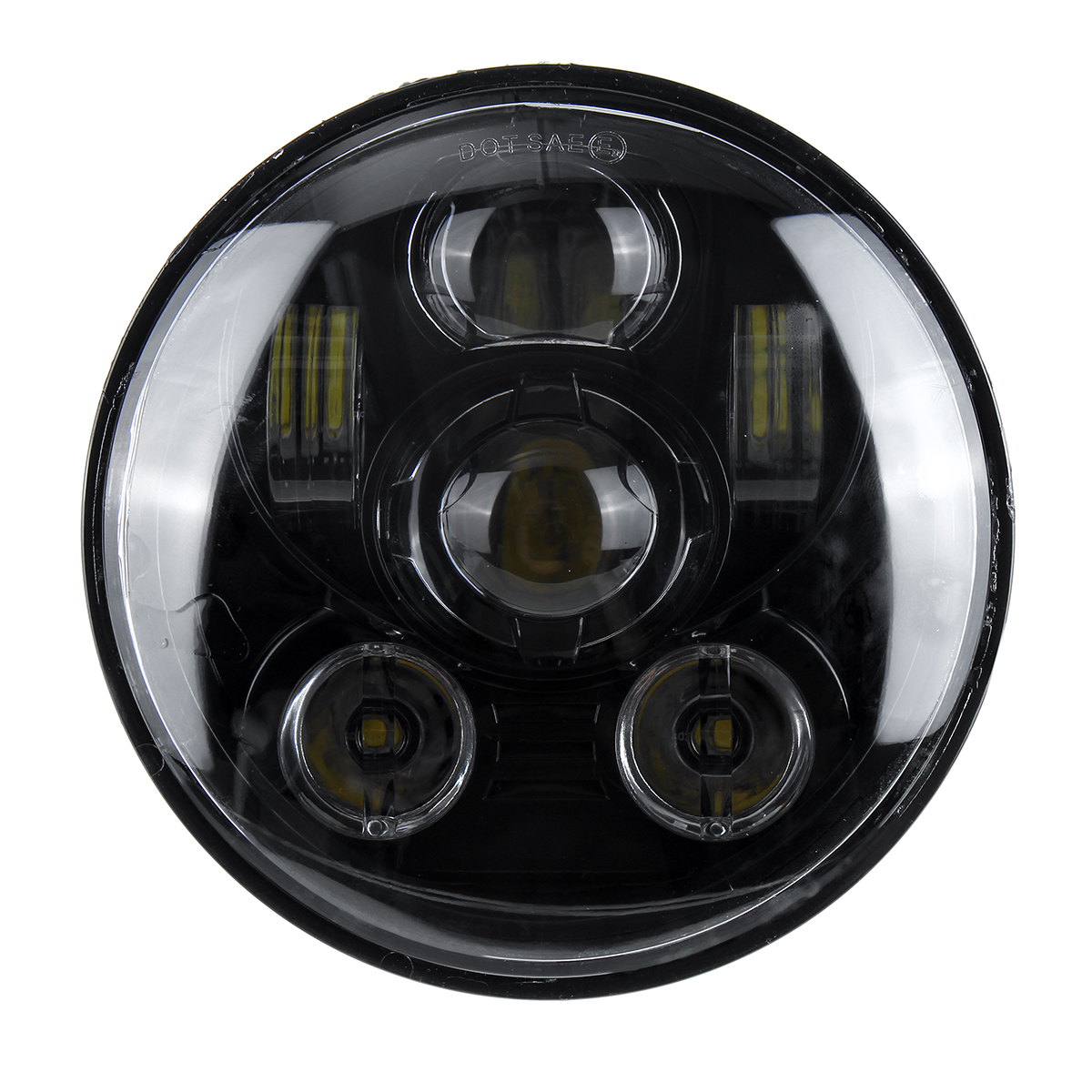 5.75 Inch H4 H13 Motorcycle LED Headlights Sealed Projector Hi-Lo Beam Head Lamp for Harley - Auto GoShop