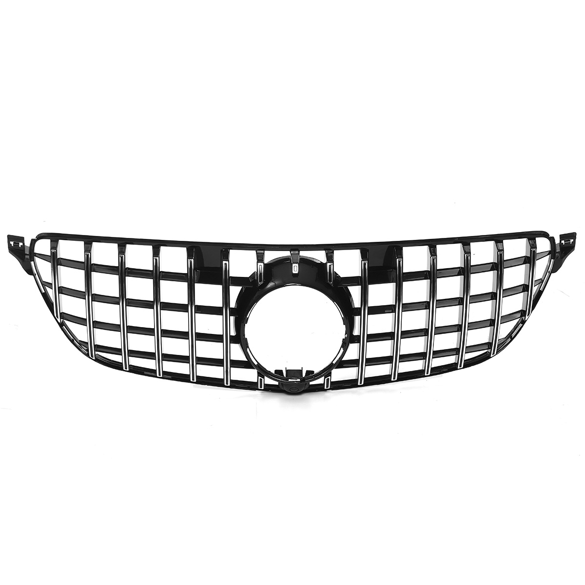 Silver SUV Front Bumper Grille GT R Type Grill for 2016-2018 Mercedes Benz GLE W166