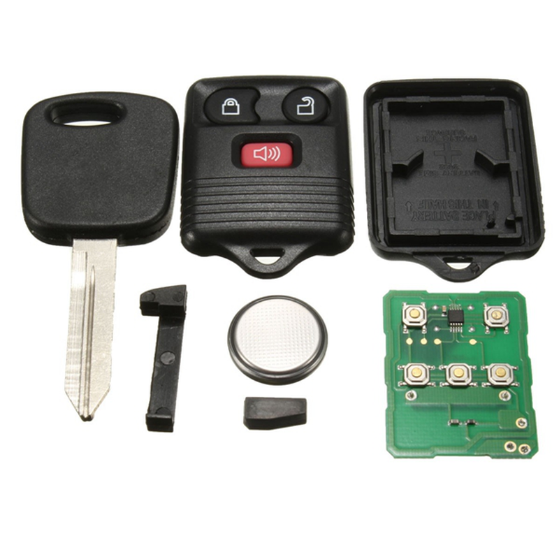 Car Keyless Entry Remote Key Fob Transponder Chip 3 Button for Ford F150 F250 F350