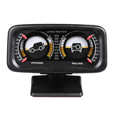12V Car Two-Barreled Backlight Inclinometer Compass Balance Level Slope Meter