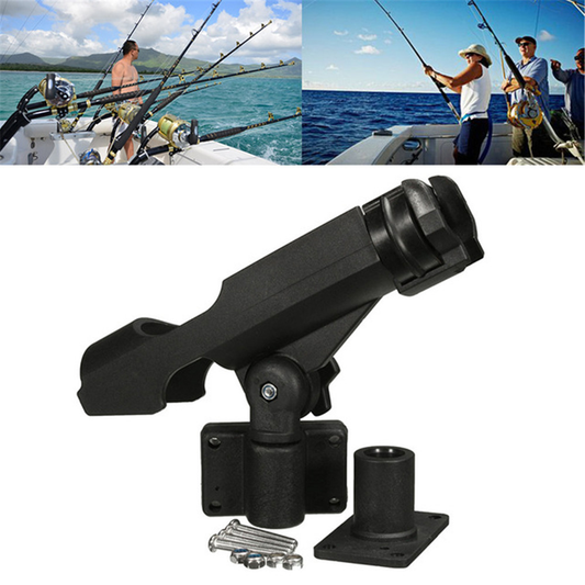 BSET MATEL Fishing Rod Holders Adjustable Removable 360° Braket Support Tools for Boat Yacht