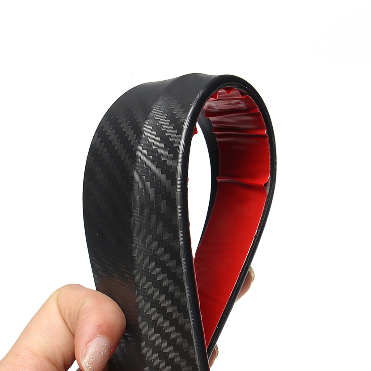 Carbon Fiber Car Bumper Door Edge Protector anti Scratch Crash Strips Cover Trim Accessory