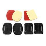24 Pcs Helmet Accessories Flat Curved Adhesive Pad Mount for Gopro Hero 3 3+ 4 5 - Auto GoShop