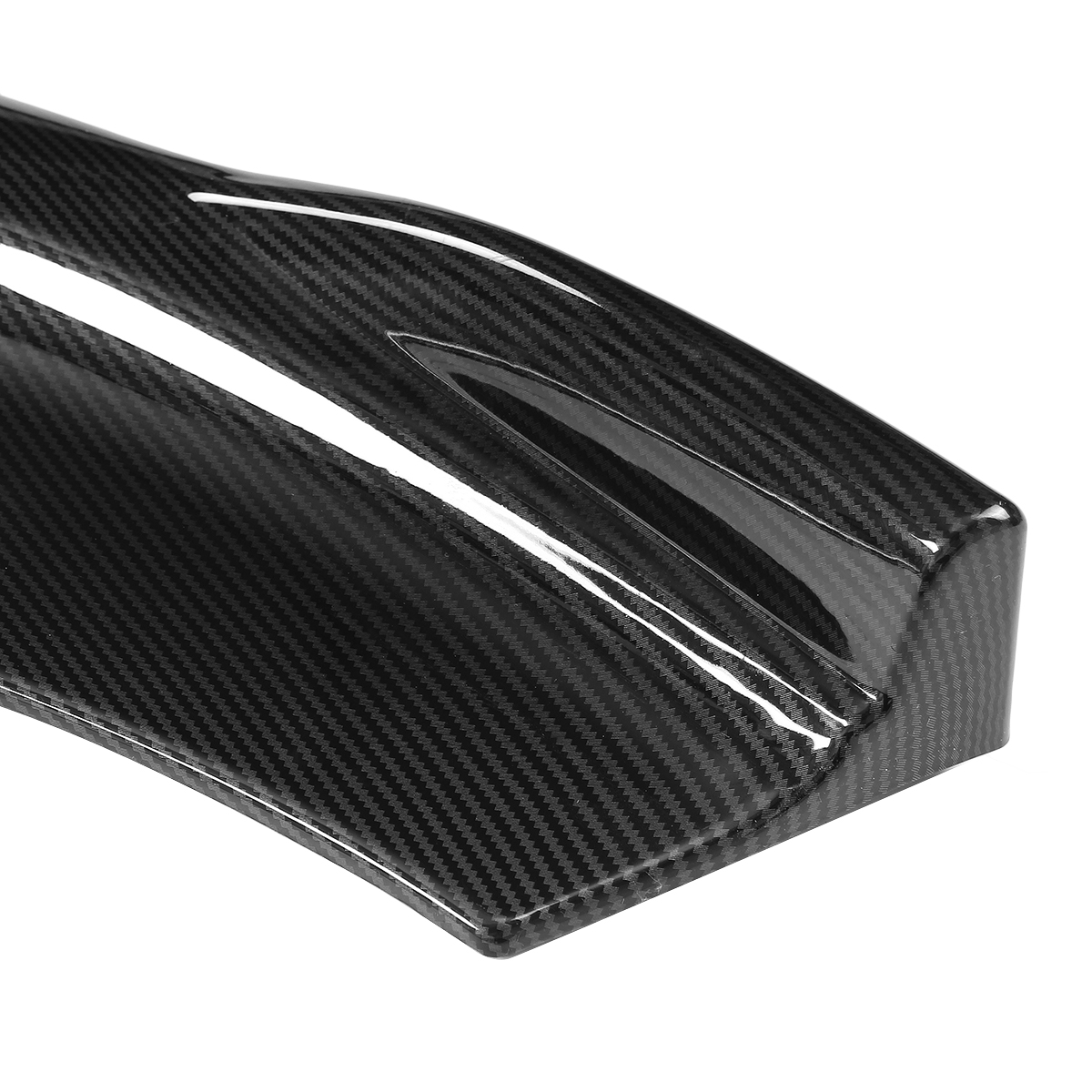 Carbon Fiber Style Front Bumper Protector Chin Splitter for Dodge Charger SRT 15-19