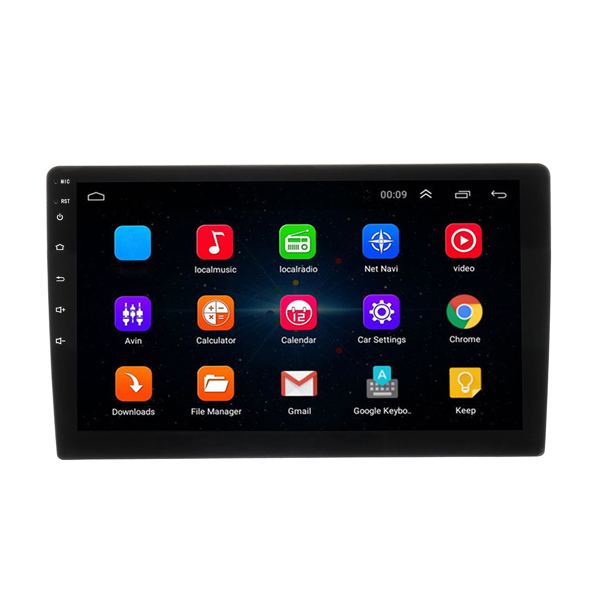 10.1 Inch Car Stereo Radio Multimedia Player Touch Screen GPS Wifi Bluetooth FM AM DSP for Android 8.1 1 Din 4 Core 1+16G - Auto GoShop