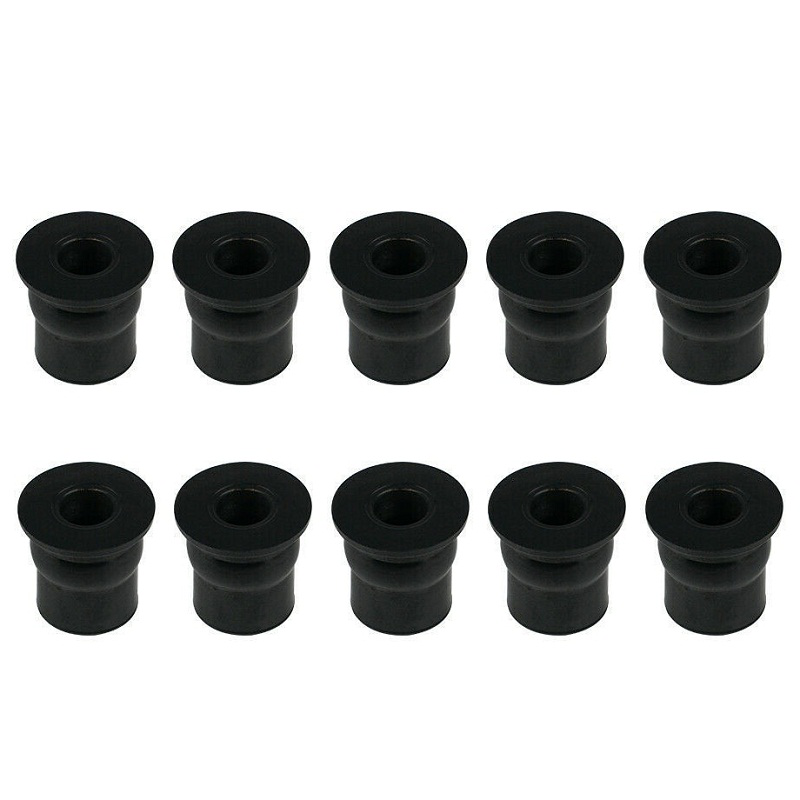 10Pcs M4 / M5 / M6 Metric Rubber Well Nuts Windscreen Windshield Fairing Cowls Fastener Screws Universal Motorcycle Fairing Cowl Fixing - Auto GoShop