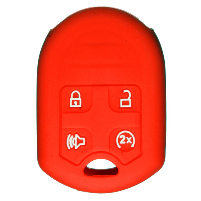 Silicone 4 Button Remote Key Fob Protect Case Cover for Ford F Series