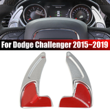 Steering Wheel Shift Paddle Extended Shifter Trim Aluminum for Dodge Challenger 2015+