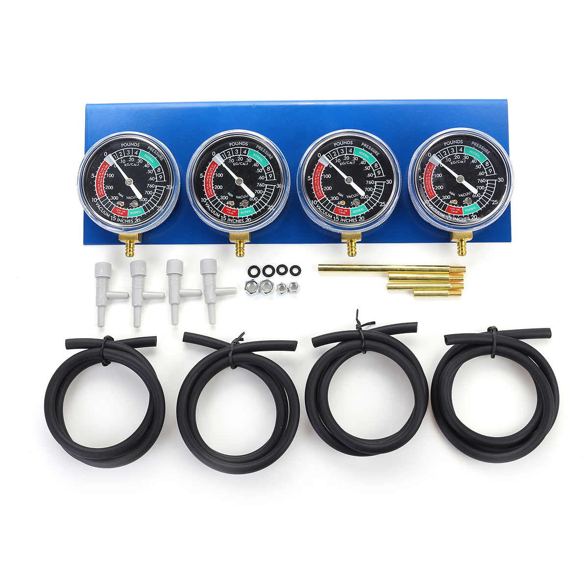 4X Motorcycle Carburetor Carb Fuel Vacuum 2/4 Cylinder Gauge Balancer Synchronizer Diagnostic Tool