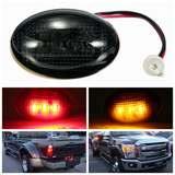 LED Smoke Side Fender Dually Bed Marker Light Red Amber for Ford F350 1999-2010