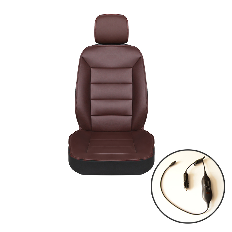 Universal 12V Electric Heated Car Seat Cover Pad Winter Heating Cushion Leather - Auto GoShop