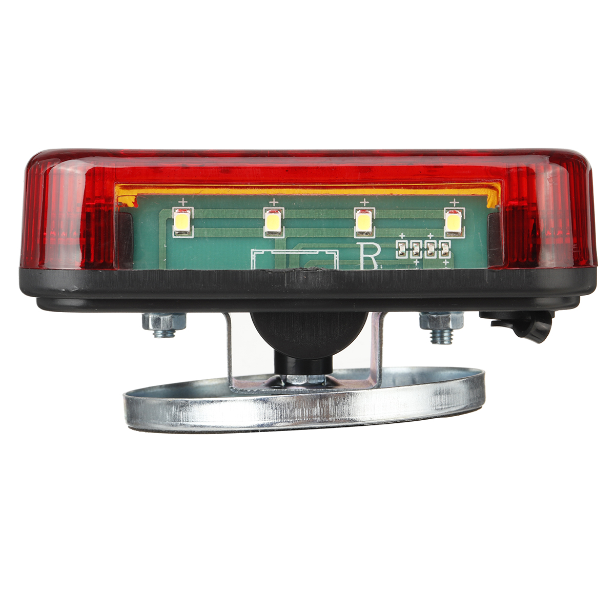 2Pcs Magnetic LED Wireless Tail Light Rear Warning Brake Lamp for Truck Towing Trailer Tractor Caravan Marine Boat