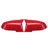 1Pair Red ABS Rearview Mirror Cover for BMW 1/2/3/4/X/ M Series F20 F21 F22 F23