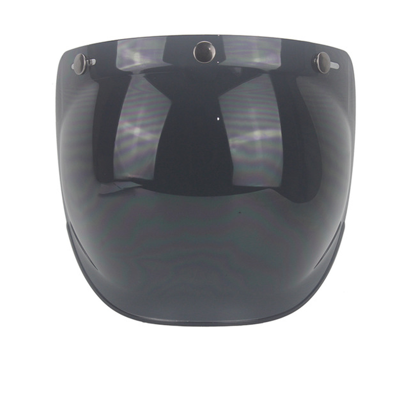 CYCYLEGEAR Bubble Shield Helmet Lens for Half Retro Flying Helmet Tri-Buckle Lens with Black Frame - Auto GoShop