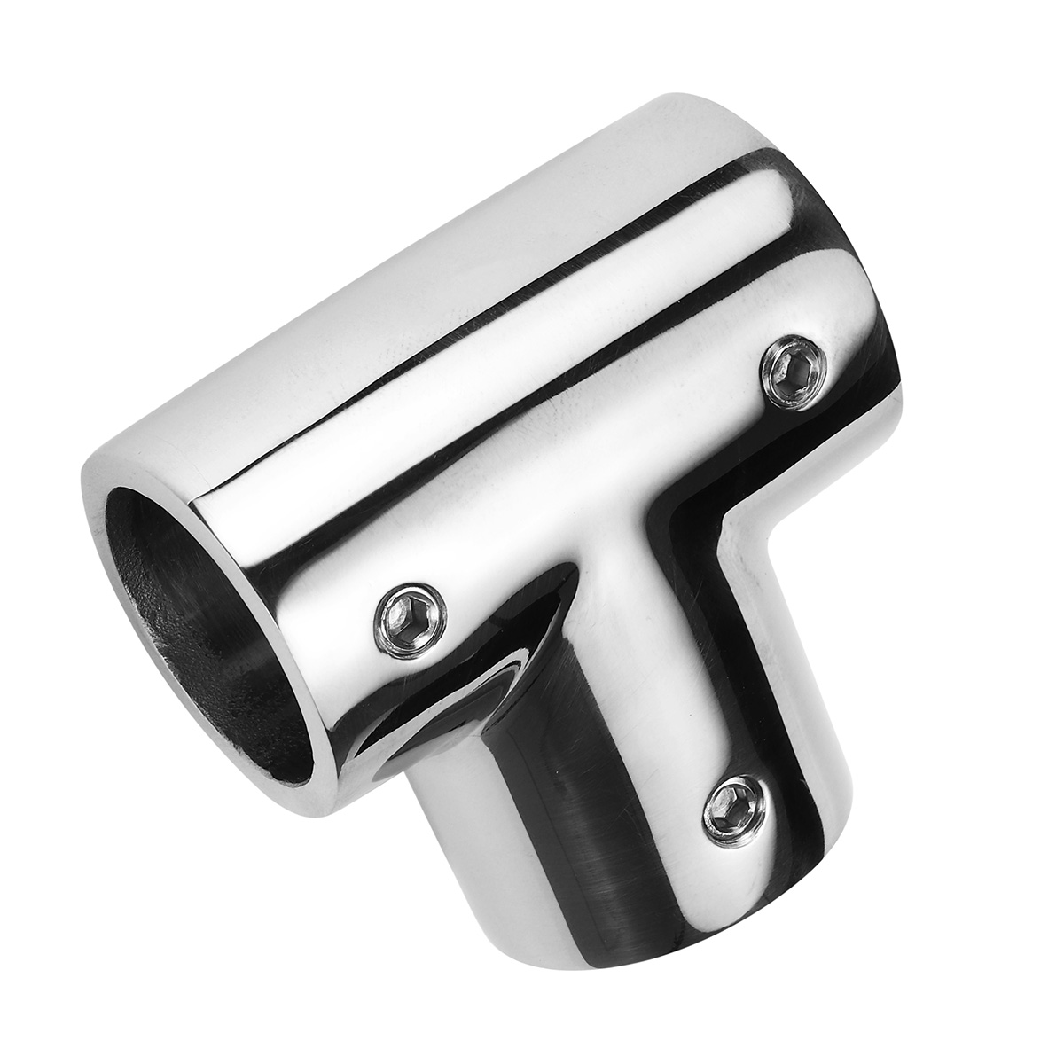 90° 3-Way 316 Stainless Steel Pipe Connector Marine Boat Yacht Railing Handrail