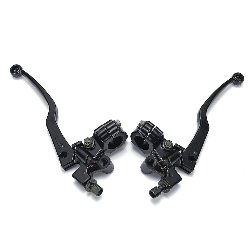 Pair Black Aluminum Motorcycle Brake & Clutch Lever for Honda CG 125 Cable Front Brake