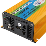 1200W Peak Car Power Inverter DC 12V to AC 110V 60Hz Converter Modified Sine Wave Mufti-Protection with Dual USB Ports