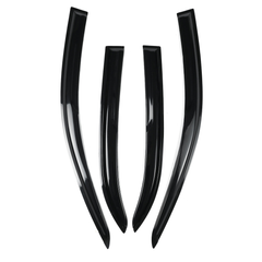 4Pcs for Toyota Corolla 2003-2007 Mugen Style 3D Wavy Plastic Exterior Visor Vent Shades Window Sun Rain Guard Deflector