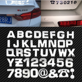 40Pcs 3D DIY Metallic Alphabet&Number Stickers Car Emblem Letter Badge Decal - Auto GoShop