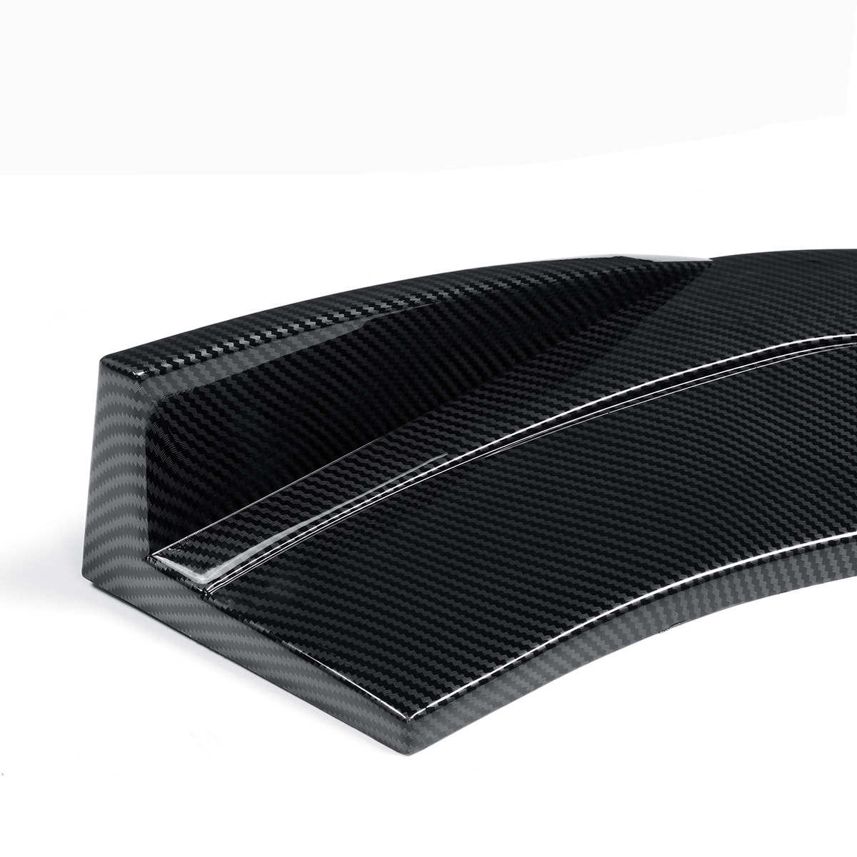 3PCS Carbon Fiber Style Front Bumper Spoiler Lip Cover Trim Protector for Tesla Model 3 X S