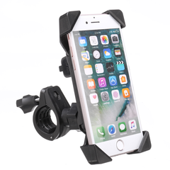 3.5-6Inch USB Charing Cell Phone GPS Holder Motorcycle Bike Handlebar Mount Black