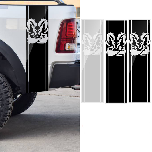 97X 25CM Car Stripe Racing Stickers PVC Decals for Dodge Ram 1500 2500 3500 5.7L DS011 - Auto GoShop