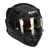 GXT 12K Carbon Fiber Double Lens Snake Pattern Moto Motorcycle Full Face Helmet Antifogging Ventilation Men and Women Four Seasons DOT Certification 602