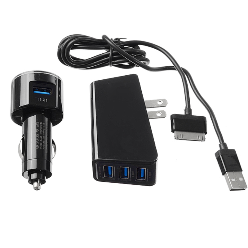 LDNIO DL-AC318 Car Charger 10.5W 2.1A Charger Kit with US Plug USB Wall Chager