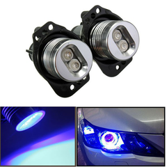 12V LED Headlight Angel Eyes Halo Rings Bulb Lamp Blue Light for BWM E90 E91