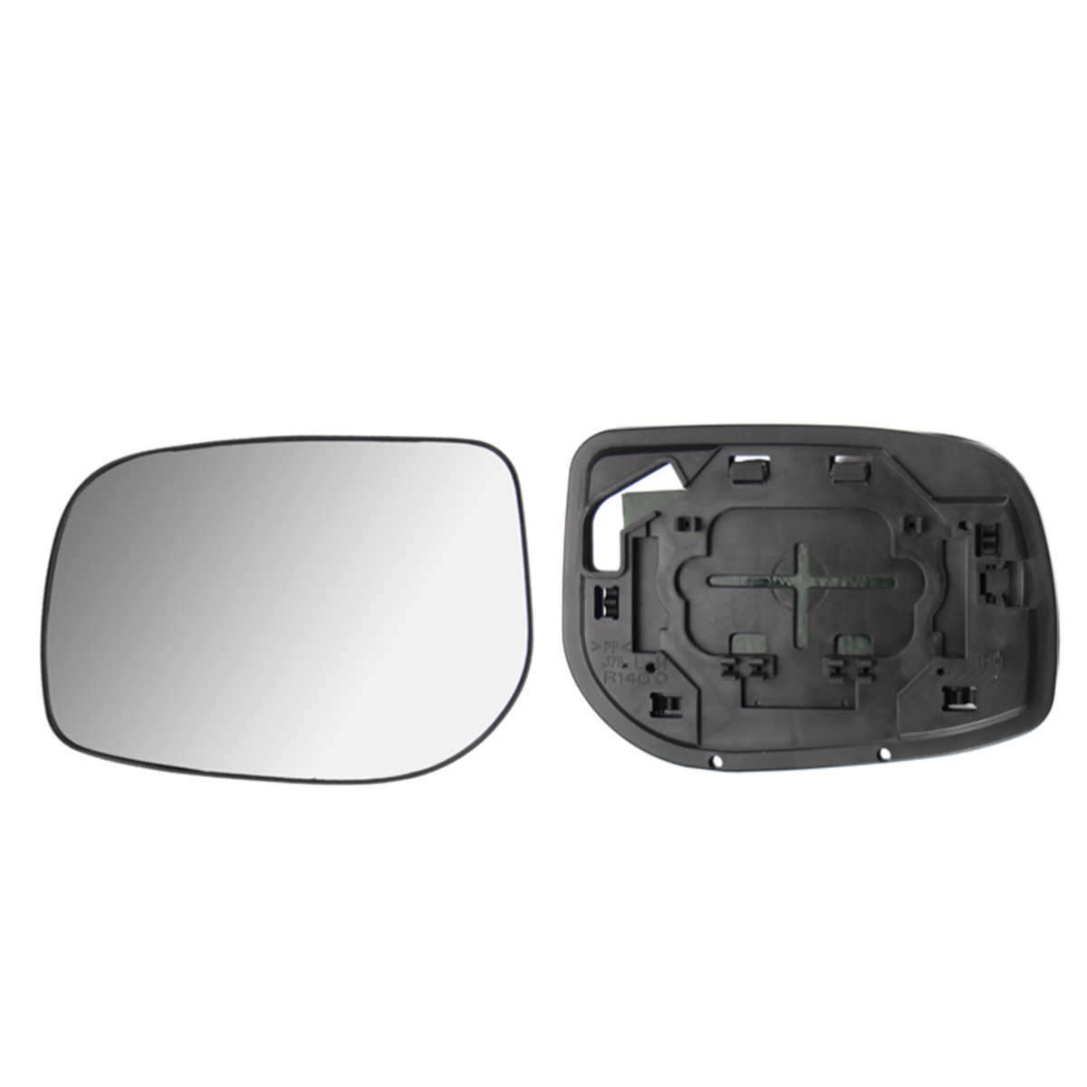 Car Left Door/Wing Mirror Glass Silver Nonheated & Base for TOYOTA YARIS 2006-2009