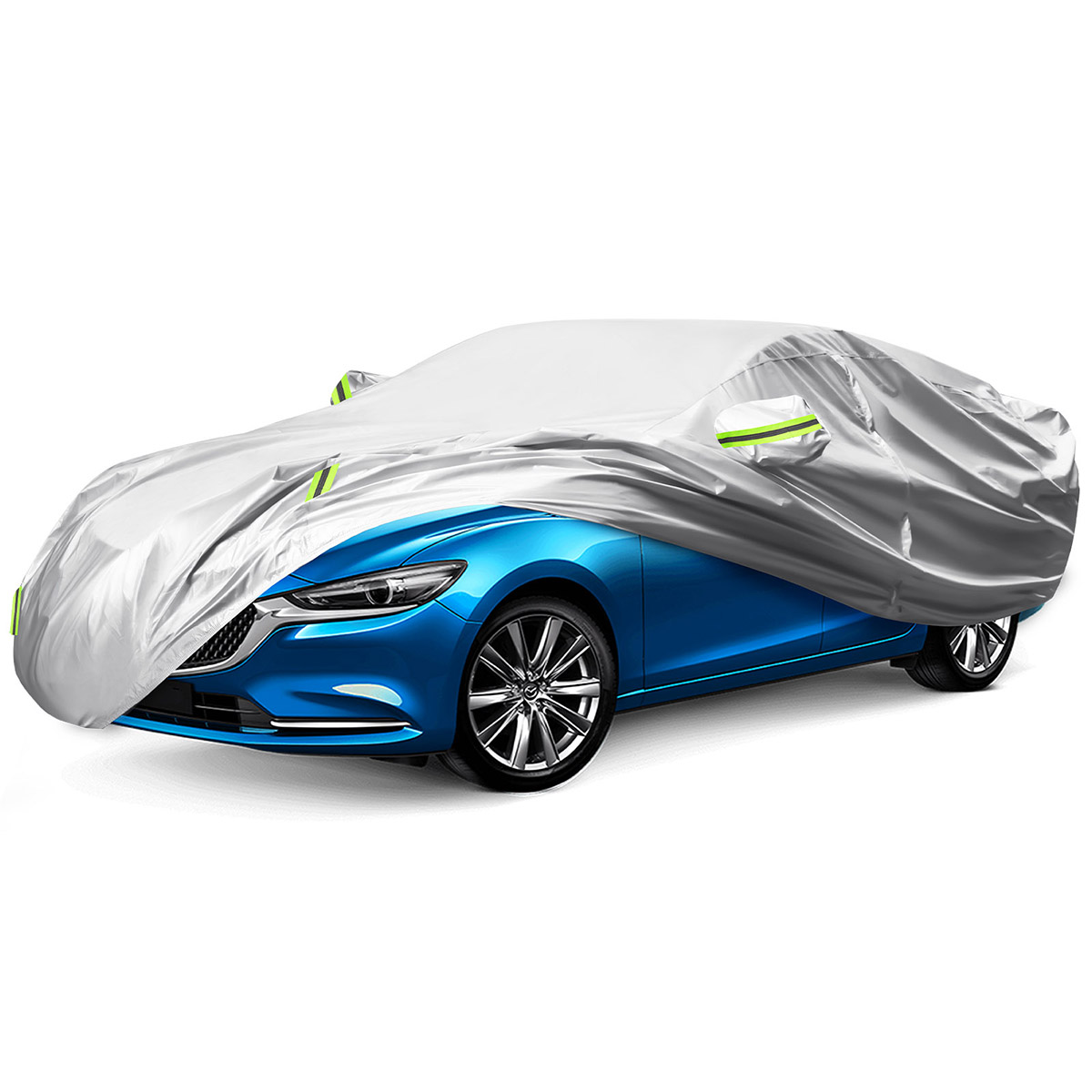 ELUTO Cotton L/XL Universal Full Car Cover Indoor Outdoor Sun UV Snow Dust Resistant Protection