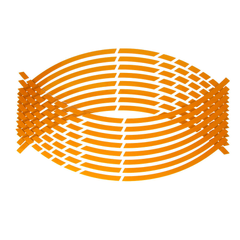 16 Strips 17/18Inch Wheel Tire Stickers Strips Reflective Rim Tape Motorcycle Car Decals Auto Decoration Accessories