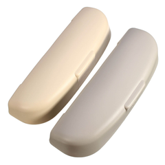 Glasses Case Holder Box Beige/Grey for Peugeot 206 207 208 2008 301 307 308 3008 408 508 4008