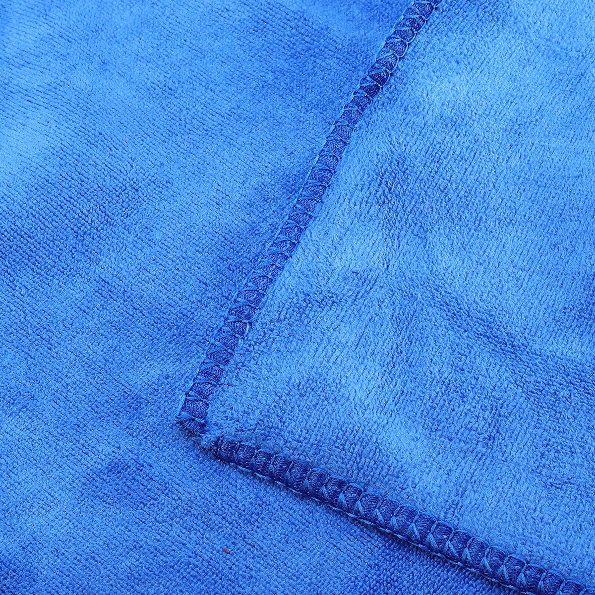 10PCS Microfiber Cleaning Cloths Washing Towel Blue for Car Polishing Wax Detailing Drying - Auto GoShop