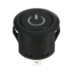 DC 12V 22Mm Auto Car LED Autolock Power Button Plastic Push Button On/Off Light Switch - Auto GoShop
