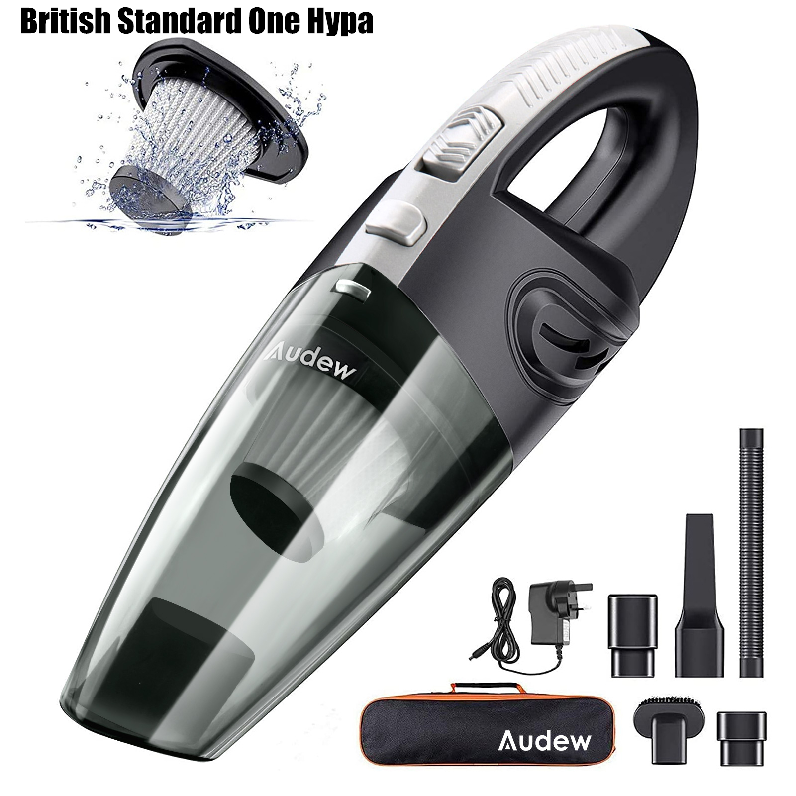 AUDEW 120W 5000Pa Cordless Vacuum Cleaner Handheld Rechargeable Wet/Dry for Car and Home - Auto GoShop