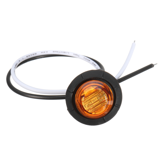 12V/24V Mini round LED Bullet Button Side Marker Lights Metal - Auto GoShop